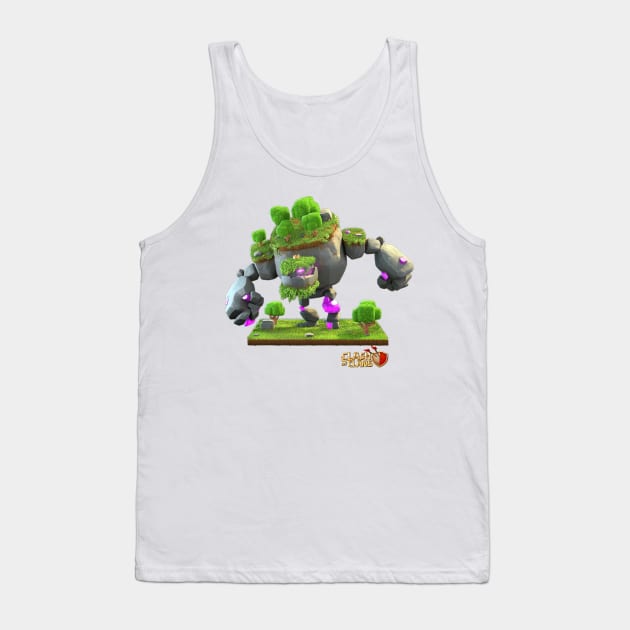 Mountain Golem - Clash of Clans Tank Top by RW Designs